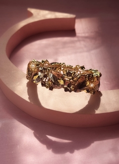 Pulsera dorada de cristales LIZ