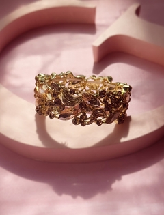 Pulsera dorada de cristales LANE - comprar online