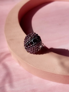 Anillo violeta de strass EVA - Gabriella Capucci