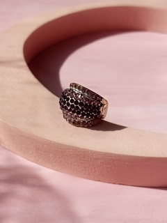 Anillo violeta de strass LEXIE - comprar online