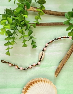 Pulsera de hilo y caracoles BAY