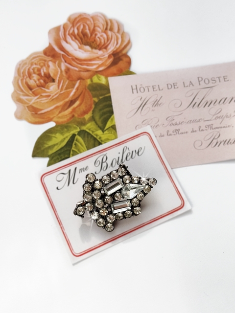 Prendedor piedras y strass IRENE - comprar online