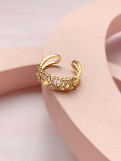 Anillo dorado de zirconia CLAIRE en internet