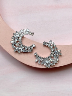 Aros plateados de strass IRINA en internet