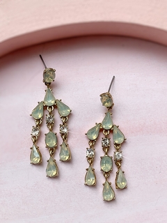 Aros de flecos y piedras SAMANTHA - comprar online