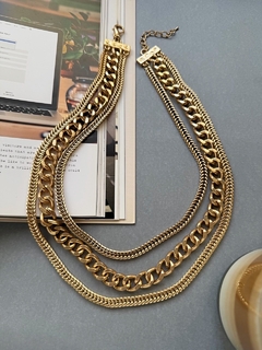Collar multivueltas dorado KALE en internet