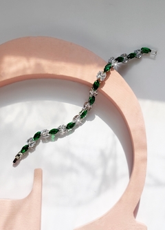 Pulsera verde de zirconia ANASTASIA - Gabriella Capucci