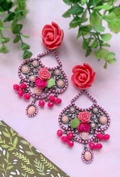 Aros rosas de flores ROSETTE en internet