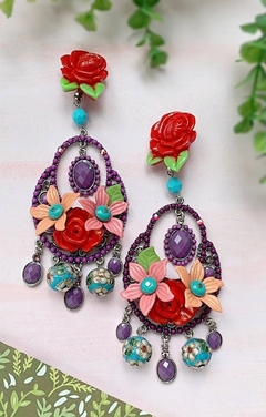 Aros multicolor de flores LILIUM - comprar online