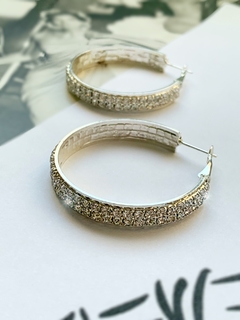 Argollas gruesas de strass DELILAH - comprar online