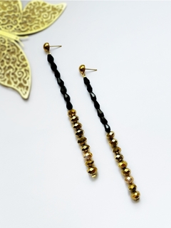 Aros negros y dorados FINI - Gabriella Capucci