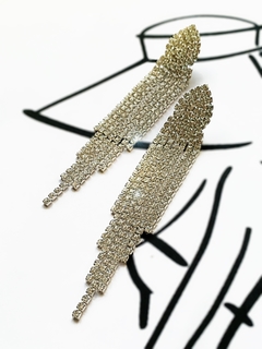 Aros flecos de strass ANNIKA