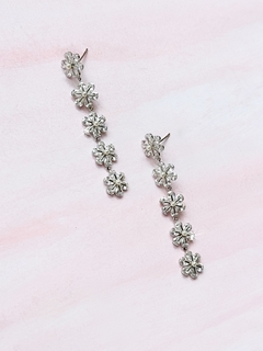 Aros de zirconia y perlas JULIET - comprar online