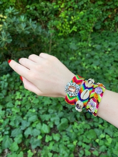 Pulsera de hilo y caracoles IBIZA - comprar online