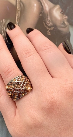 Anillo piedras ocre BERNICE - comprar online