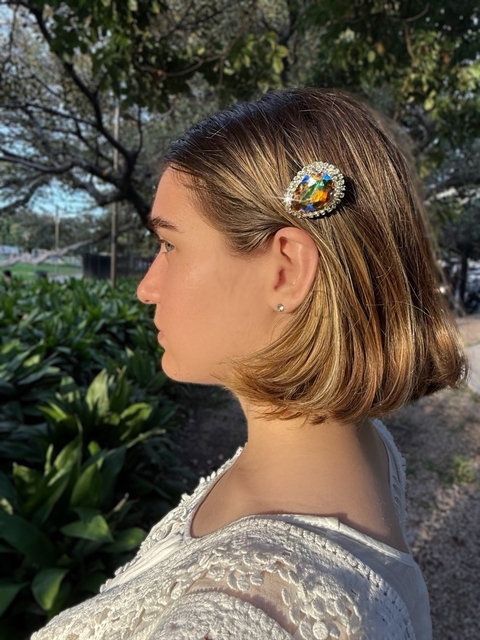 Clip tornasol de strass AMANDA - comprar online