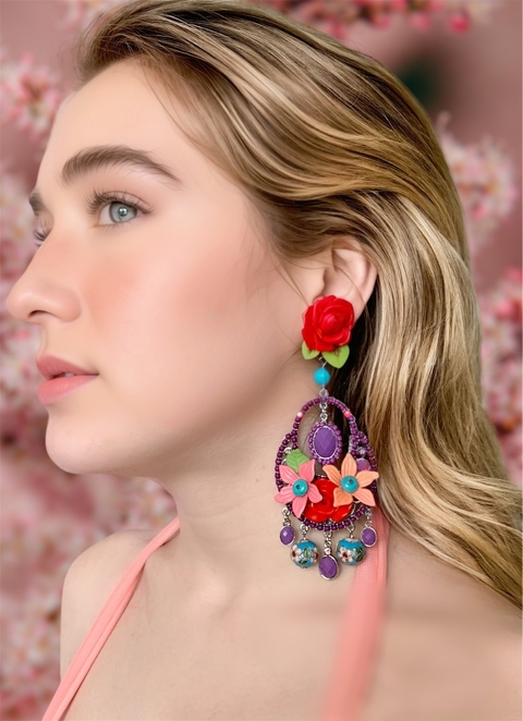 Aros multicolor de flores LILIUM