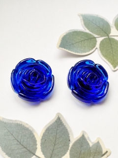 Aros de flores azules DOROTHY - comprar online