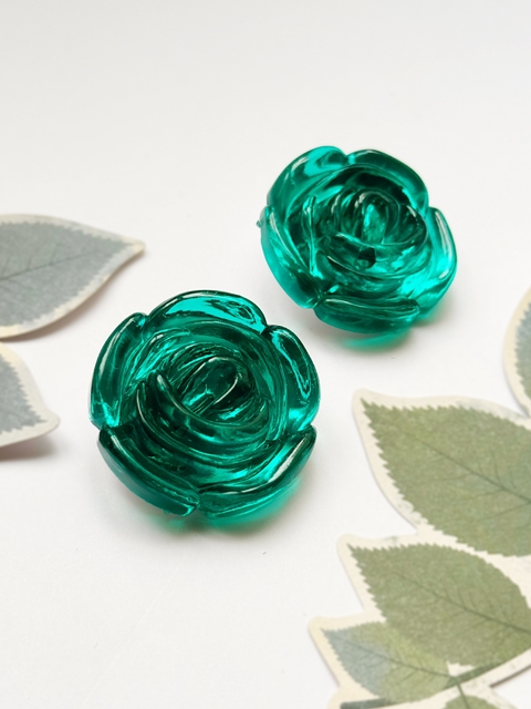 Aros de flores verdes CAROLE