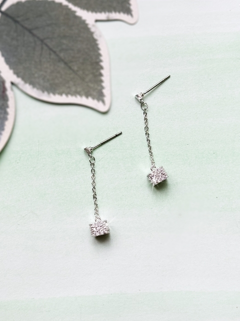 Aros cortos de strass TIANA