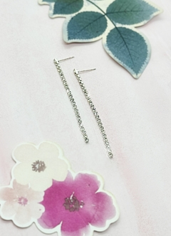 Aros largos de strass FIONA