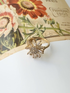 Anillo de flor de cristales HILARIA - comprar online