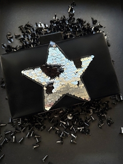Clutch negro con estrellas STARS - comprar online