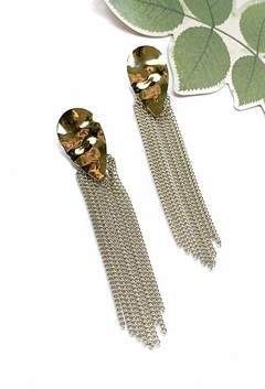 Aros plateados de flecos HEDDA - Gabriella Capucci