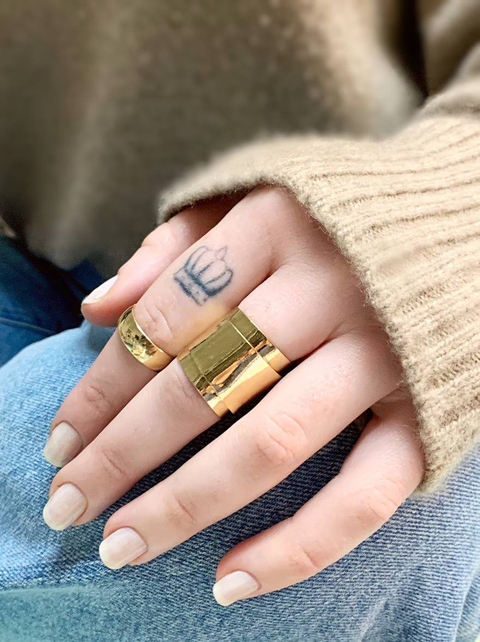 Set de anillos dorados ISABELLA - comprar online