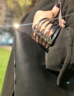 Pulsera plateada rigida HALSEY - Gabriella Capucci