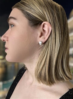 Aros chiquitos de strass WILLA - comprar online