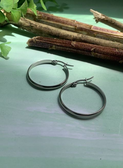 Argollas plateadas SADIE - comprar online