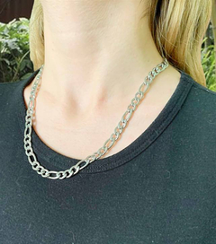 Collar cadena plateada ALICE - comprar online