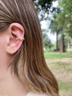 Earcuff dorado de strass KIMBERLY - comprar online