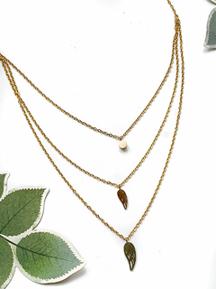Collar multivueltas dorado y plata VANESSA - tienda online