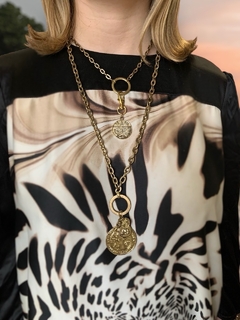 Collar multivueltas dorado TESS - Gabriella Capucci