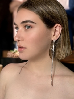 Aros largos de strass VASHTI - Gabriella Capucci