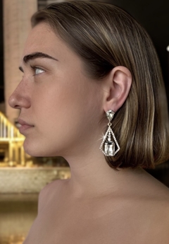 Aros de piedras cristal CHANDLER - Gabriella Capucci