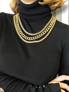 Collar multivueltas dorado KALE - tienda online