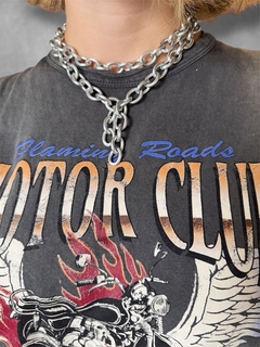 Collar cadena plateada BOWIE - comprar online