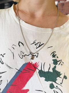 Collar plateado con estrella STELLA - comprar online
