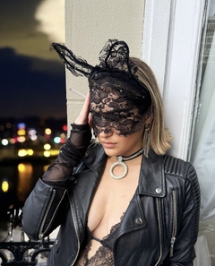 Choker negro de strass MELODY - comprar online
