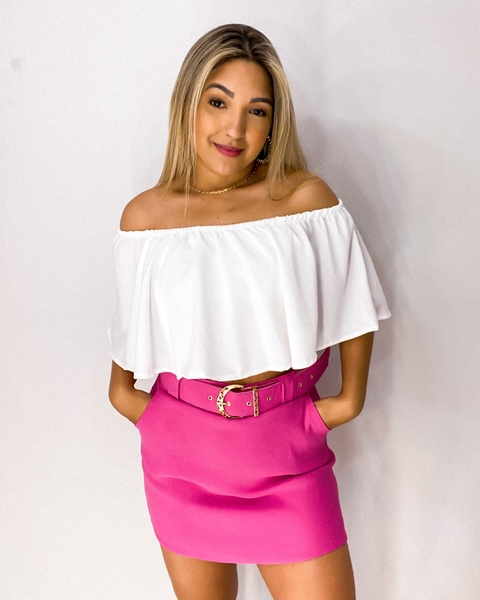 Short saia completo (rosa)