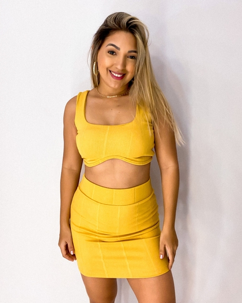 Conjunto Kyara (mostarda)