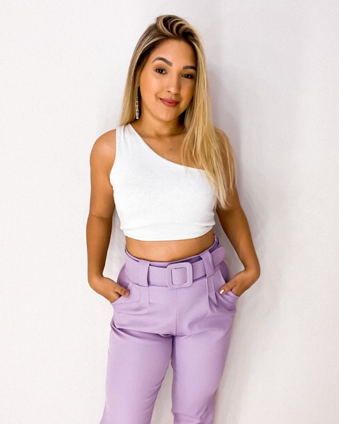 Cropped Ayla (branco/prata)