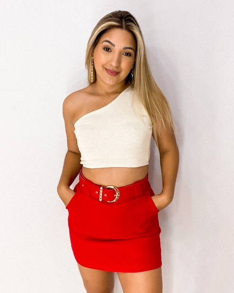 Cropped Ayla (off/dourado)