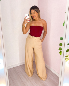 Pantalona com cinto (bege) na internet