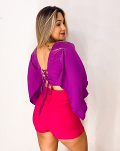 Cropped Ivy (roxo) - comprar online