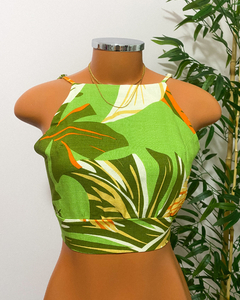 Cropped Lili estampado (verde claro)