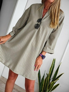 Túnica Lino c/ Lurex - tienda online